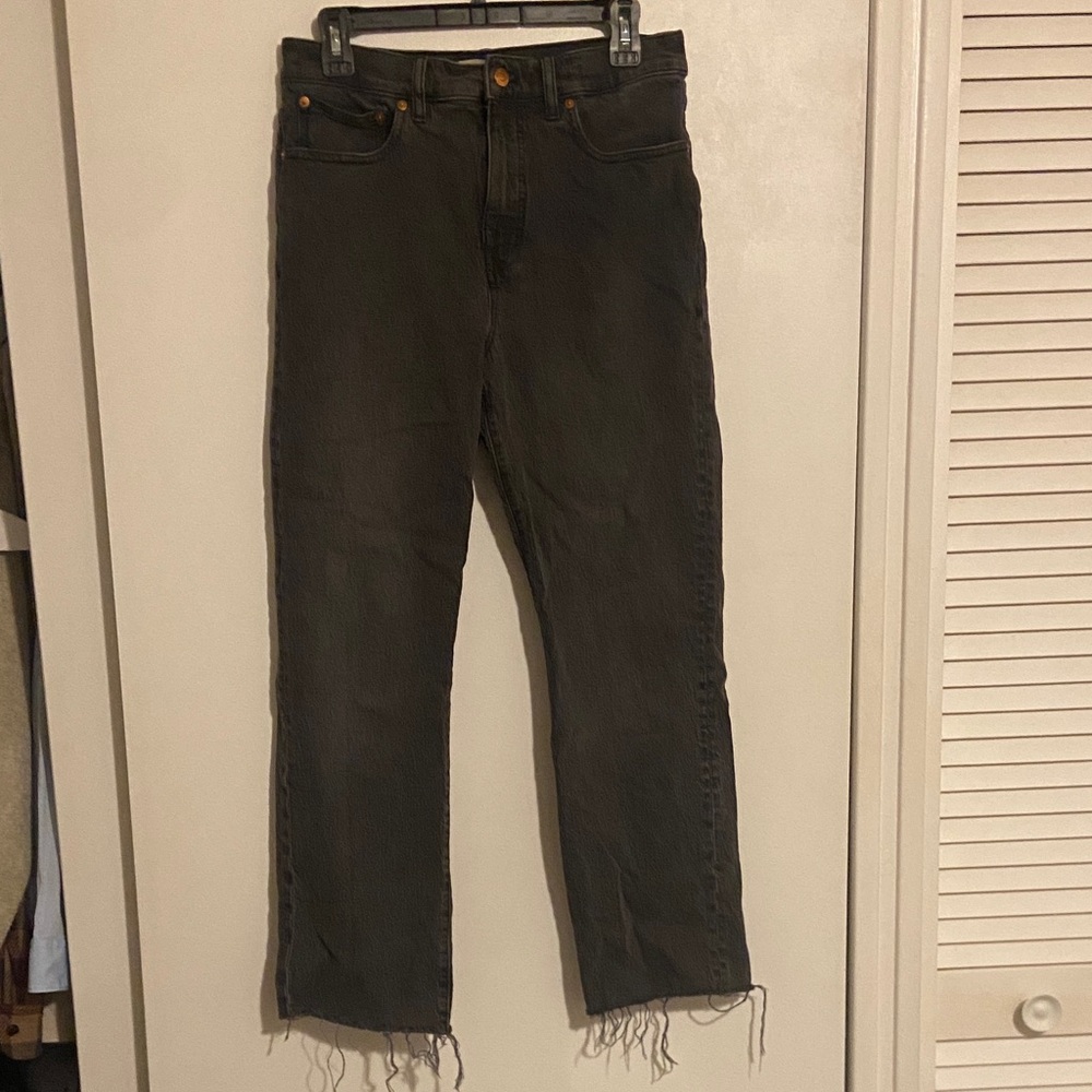 Madewell Charcoal 90s Straight Leg Jeans - Picture 2 of 10